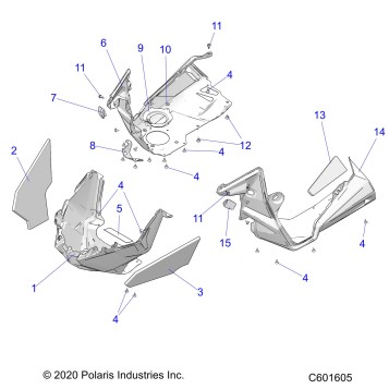 BODY, NOSEPAN ASM./FENDERS - S23TKV8RS (C601605)