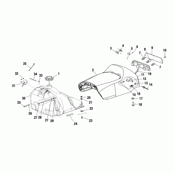SEAT and GAS TANK - S02ND7CS (4972227222A04)