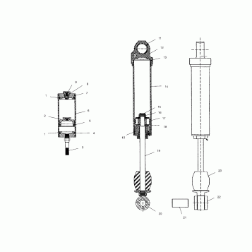 REAR SHOCK - S02ND7CS (4972227222B12)