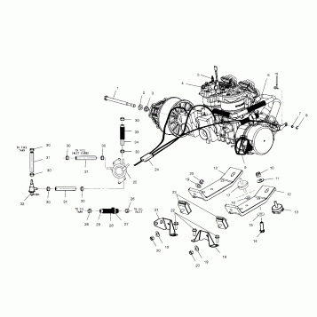 ENGINE MOUNTING - S02ND7CS (4972227222C06)