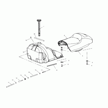 SEAT and GAS TANK - S02NJ6ES (4972267226A04)