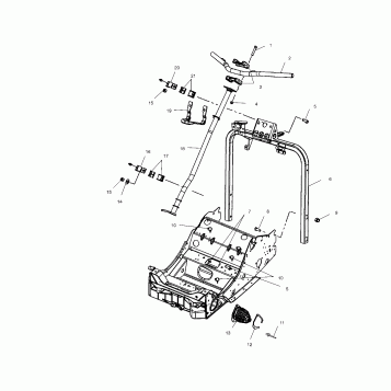 STEERING/HANDLEBAR - S02NJ6ES (4972267226B04)