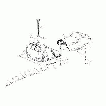 SEAT and GAS TANK - S02NL8CS (4972307230A04)