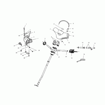 STEERING/HANDLEBAR - S02NL8CS (4972307230B03)