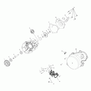 WATER PUMP/OIL PUMP - S02NL8CS (4972307230C05)