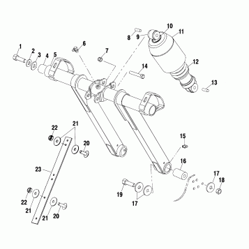 FRONT TORQUE ARM (EDGE) - S02NP6ES (4973427342B10)