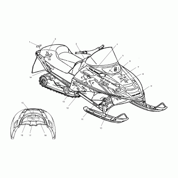 DECALS (EDGE X) - S02NP7CS/S02NE7CS (4973447344A11)