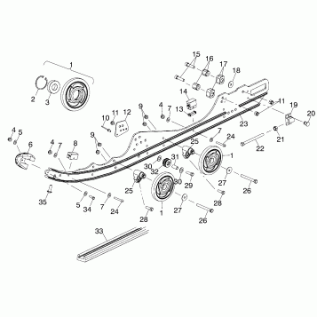 RAIL MOUNTING (EDGE) - S02NP7CS (4973447344B08)