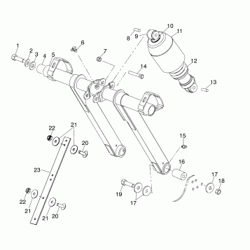 FRONT TORQUE ARM (EDGE) - S02NP7CS (4973447344B10)