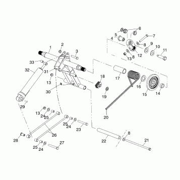 REAR TORQUE ARM (EDGE) - S02NP7CS (4973447344B11)