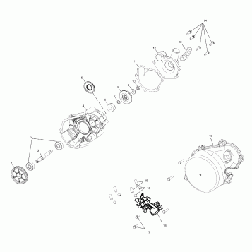 WATER PUMP/OIL PUMP - S02NP7CS/S02NE7CS (4973447344D06)