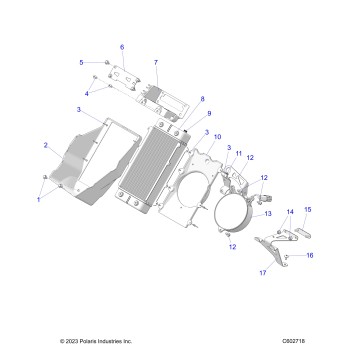 ENGINE, COOLING, RADIATOR - S25AJE6RSN/6RSP (C602718)