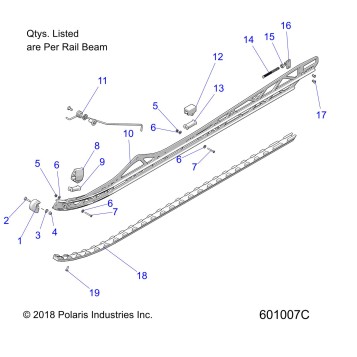 SUSPENSION, RAIL BEAM MOUNTING, LH/RH, 163