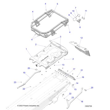 CHASSIS, RACK, PLATFORM, HITCH, SNOWFLAP - S25AJE6RSN/6RSP (C602726)