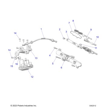 ENGINE, EXHAUST VALVE ASM. AND ACTUATOR - S25TLP6RS (C601475)