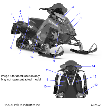 BODY, DECAL, BLACK SIDE PANEL W/ GRAY ACCENT - S24TDP8RS (602552)