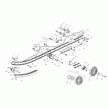 RAIL MOUNTING (SUSPENSION) - S02NX4CS (4977017701B09)