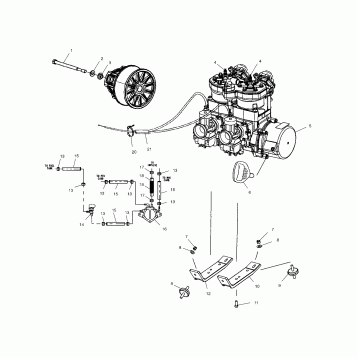 ENGINE MOUNTING - S02NX4CS (4977017701C04)