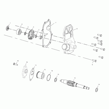 WATER PUMP/OIL PUMP - S02NX4CS (4977017701C08)