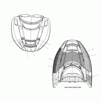 HOOD FOAM/FOIL - S02NX4FS (4977037703A10)