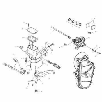 BRAKE - S02NX4FS (4977037703A12)