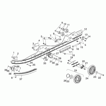 RAIL MOUNTING (SUSPENSION) - S02NX4FS (4977037703B07)