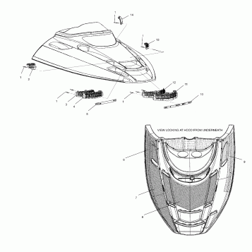 HOOD FOAM/FOIL - S02NX6ES (4977057705A09)