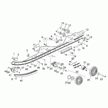 RAIL MOUNTING (SUSPENSION) - S02NX6ES (4977057705B08)