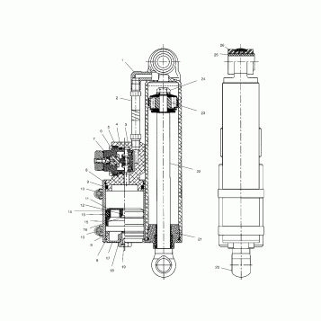 SHOCK (REAR TRACK)(RYDE FX) - S02NX6ES (4977057705C02)