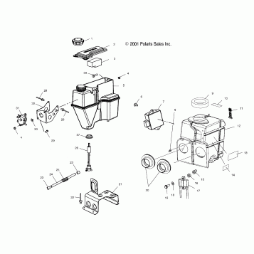 OIL TANK/AIR BOX - S02NX6ES (4977057705C04)