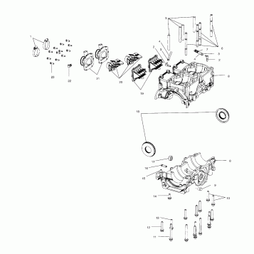 CRANKCASE - S02NX6ES (4977057705C06)