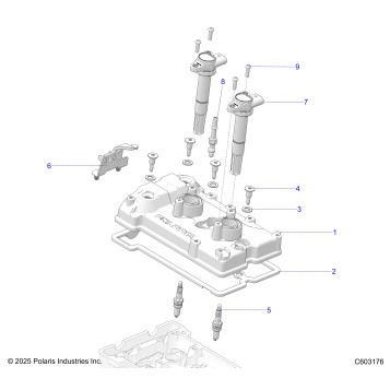 ENGINE, VALVE COVER & SPARK PLUGS - S26TLF9FSL (C601769)