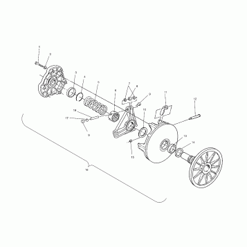 DRIVE CLUTCH - S03NM8CS (4977657765B13)