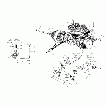 ENGINE MOUNTING - S03NM8CS (4977657765C03)