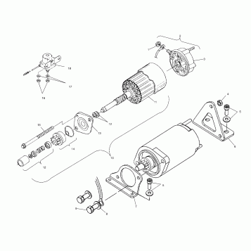 STARTING MOTOR - S03NM8CS (4977657765C13)