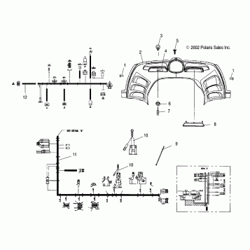 CONSOLE/HARNESS - S03ND7DS (4977987798A12)