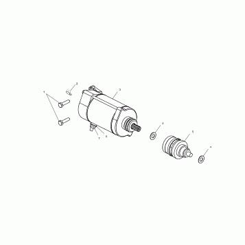 STARTING MOTOR - S03ND7DS (4977987798D03)