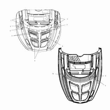 HOOD FOAM/FOIL - S02ST6ES/S02ST6ESA (4968596859A11)