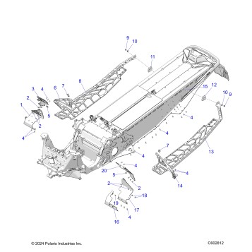 CHASSIS, FOOTRESTS, and RUNNINGBOARDS - S25TKL9BS (C602812)