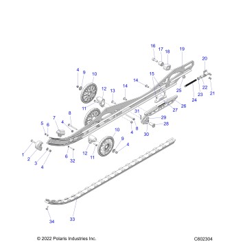 SUSPENSION, RAIL BEAM LH/RH - S26TDZ8MS (C601863)
