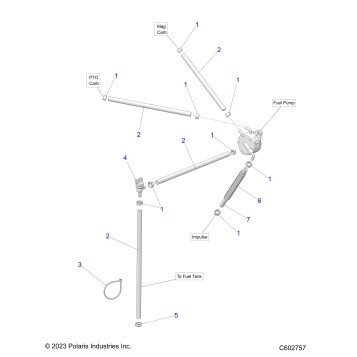 FUEL SYSTEM, FUEL PUMP and FUEL LINES - S25CED5TSL/TSU (C602757)