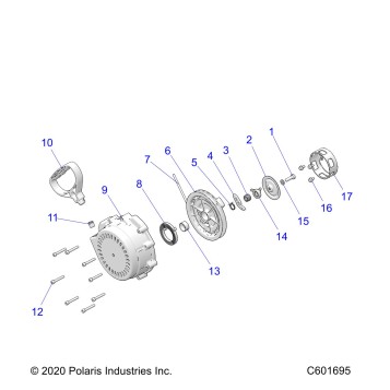 ENGINE, RECOIL STARTER - S26MDX6DSA (601695)