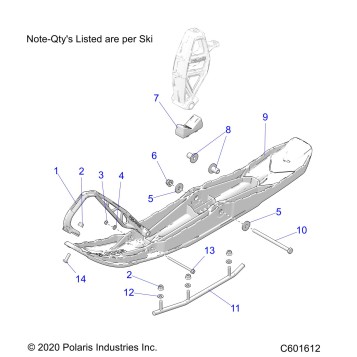 STEERING, SKI ASM. - S23TKV8RS (C601612)