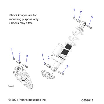 SUSPENSION, SHOCK MOUNTING, REAR SUSP. - S26TLG8RS  (C602013)