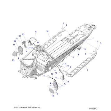 CHASSIS, FOOTRESTS, AND RUNNING BOARDS - S26TLG8RS (C602842)