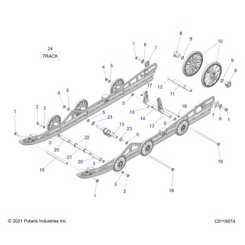 SUSPENSION, REAR and TRACK - S23CED5TSL/TSU (C0119074)