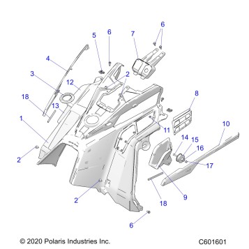 BODY, CONSOLE - S22TKP6RS ALL OPTIONS (C601601)