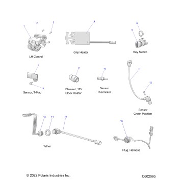 ELECTRICAL, SWITCHES, SENSORS and COMPONENTS 1 - S23TKP9FS (C602095)