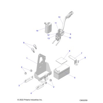 ELECTRICAL, BATTERY, MANUAL START POWER UP COMPONENTS - S23TKV8MS (C601979)