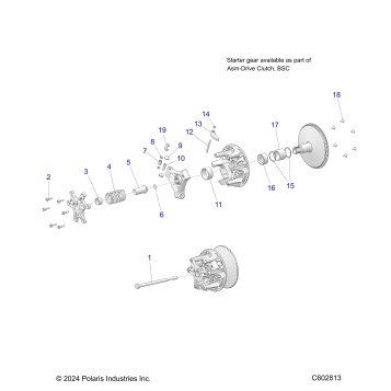 DRIVE TRAIN, CLUTCH, PRIMARY - S26TDZ8MS (C602813)